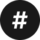 hashtag icon